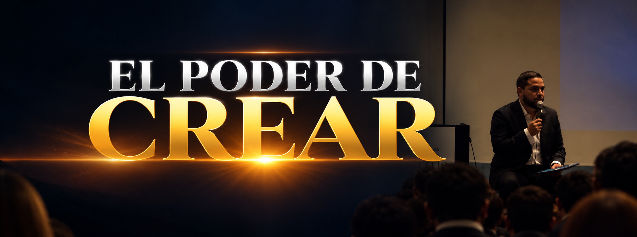 Ulises Rivera hablando ante una audiencia